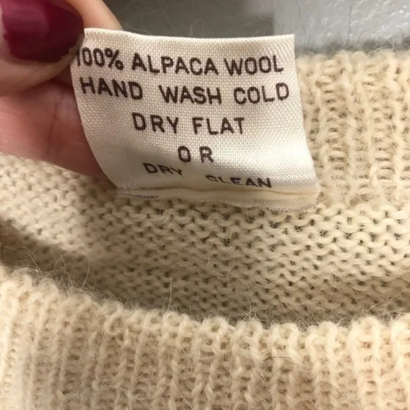 Vintage the baby alpaca nordic cream sweater - Picture 7 of 9